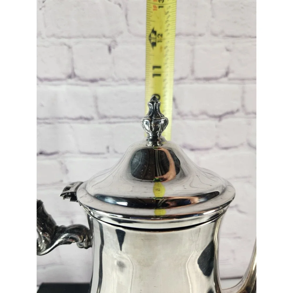 I.S.Co International Silver Company Coffee Teapot Victorian Legs Stunning Patina